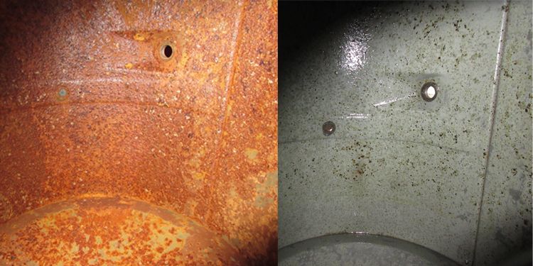 Tank entrosten - versiegeln