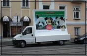 Beschriftung und Werbung