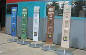 Displays für eine Ausstellung